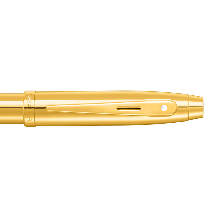 Sheaffer 100 Ballpoint Pen, Gold Plated w/ Gold PVD Trim