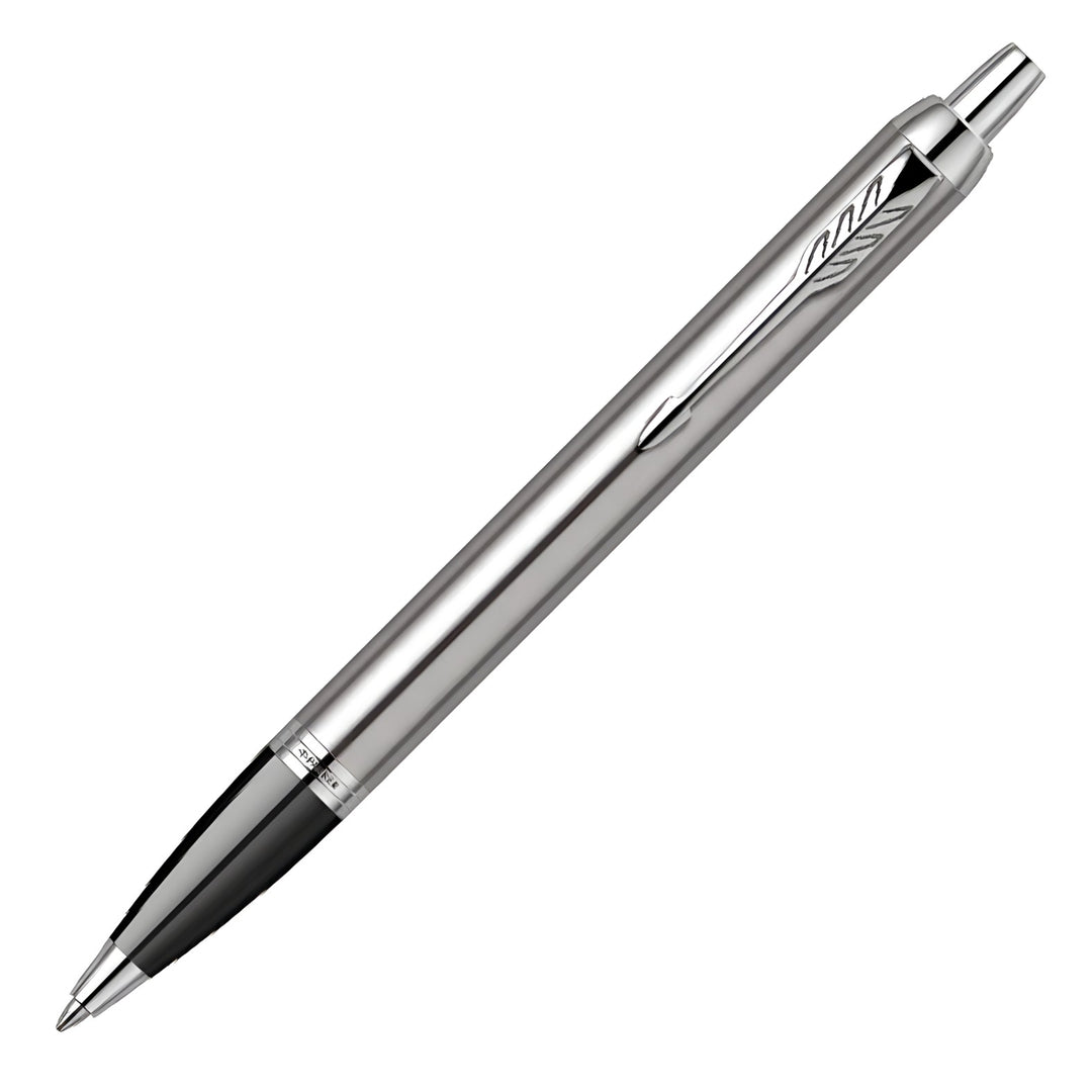 Parker IM Ballpoint Pen, Brushed Steel & Black