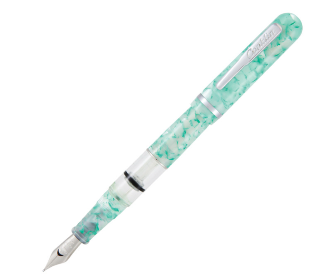 Conklin Heritage Word Gauge Turquoise Fountain Pen