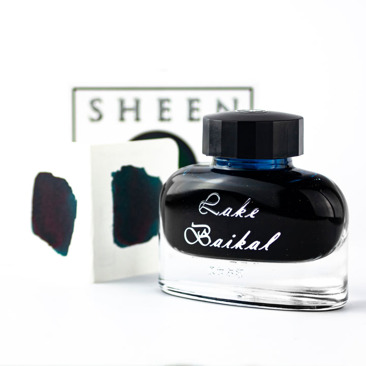 Ostrich Sheening Fountain Pen Ink Bottle, 30ml, Lake Baikal