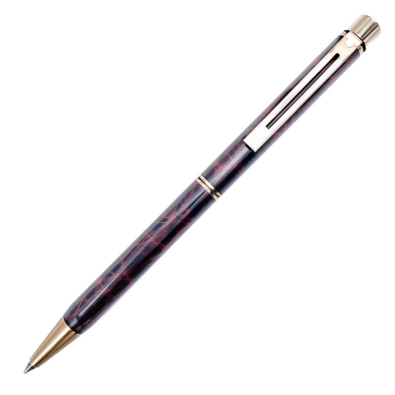 Sheaffer Targa Ballpoint Pen, Garnet Ronce, USA Made, No Box