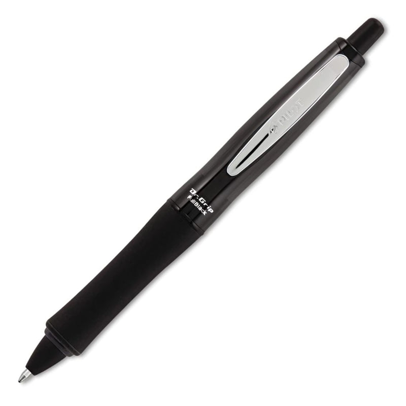 Pilot Dr Drip Retractable Ballpoint Pen, Full Black