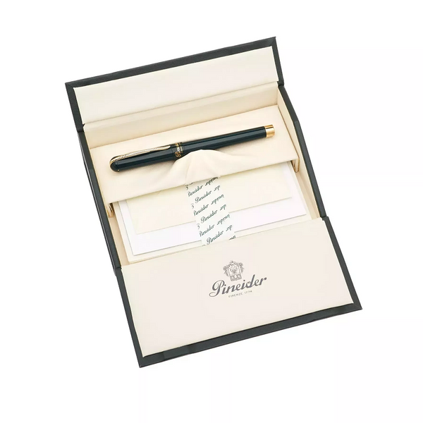 Pineider Avatar Anniversary Collection Fountain Pen, Black & Yellow Gold
