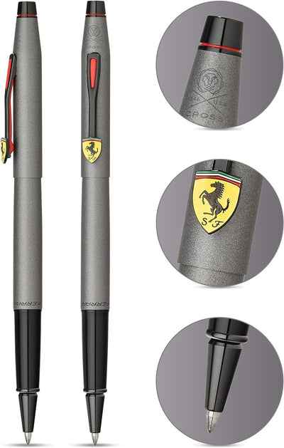 Cross Classic Century Ferrari Rollerball Pen, Titanium Grey, No Box