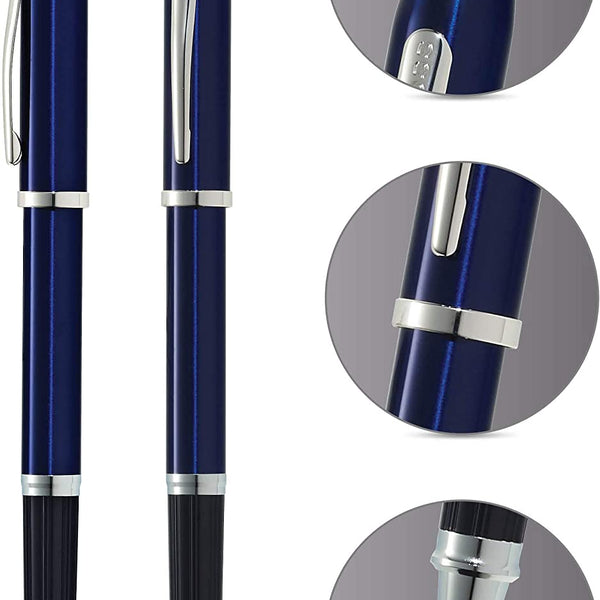 Cross Century II Rollerball Pen, Translucent Blue & Chrome