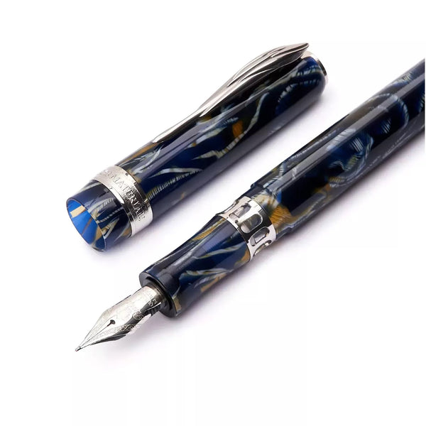 Pineider Limited Edition Ancient Materials Wild Blue Fountain Pen