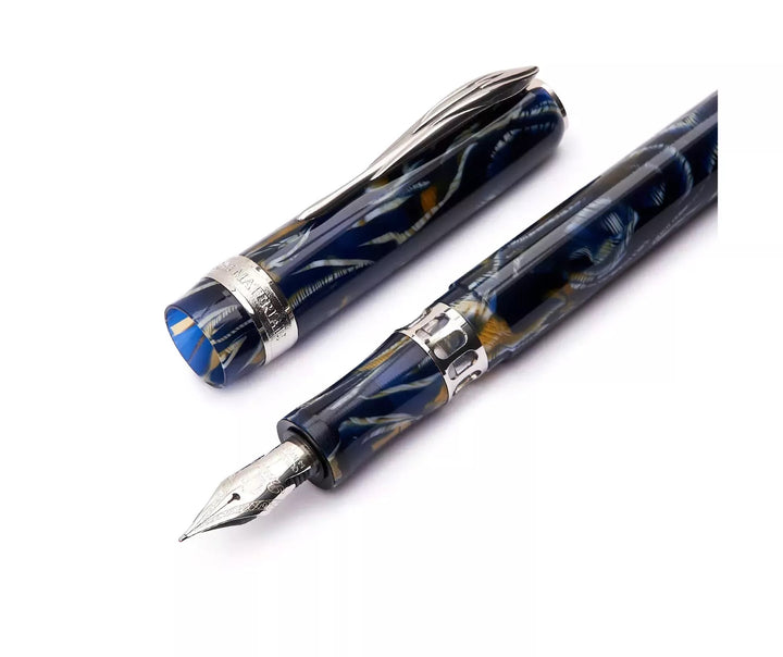 Pineider Limited Edition Ancient Materials Wild Blue Fountain Pen