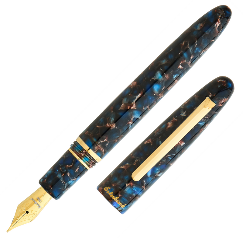 Esterbrook Estie Standard Fountain Pen, Nouveau Blue, Gold Trim