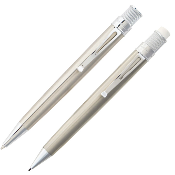 Retro 51 Tornado Stainless Rollerball & Pencil 1.1 Gift Set