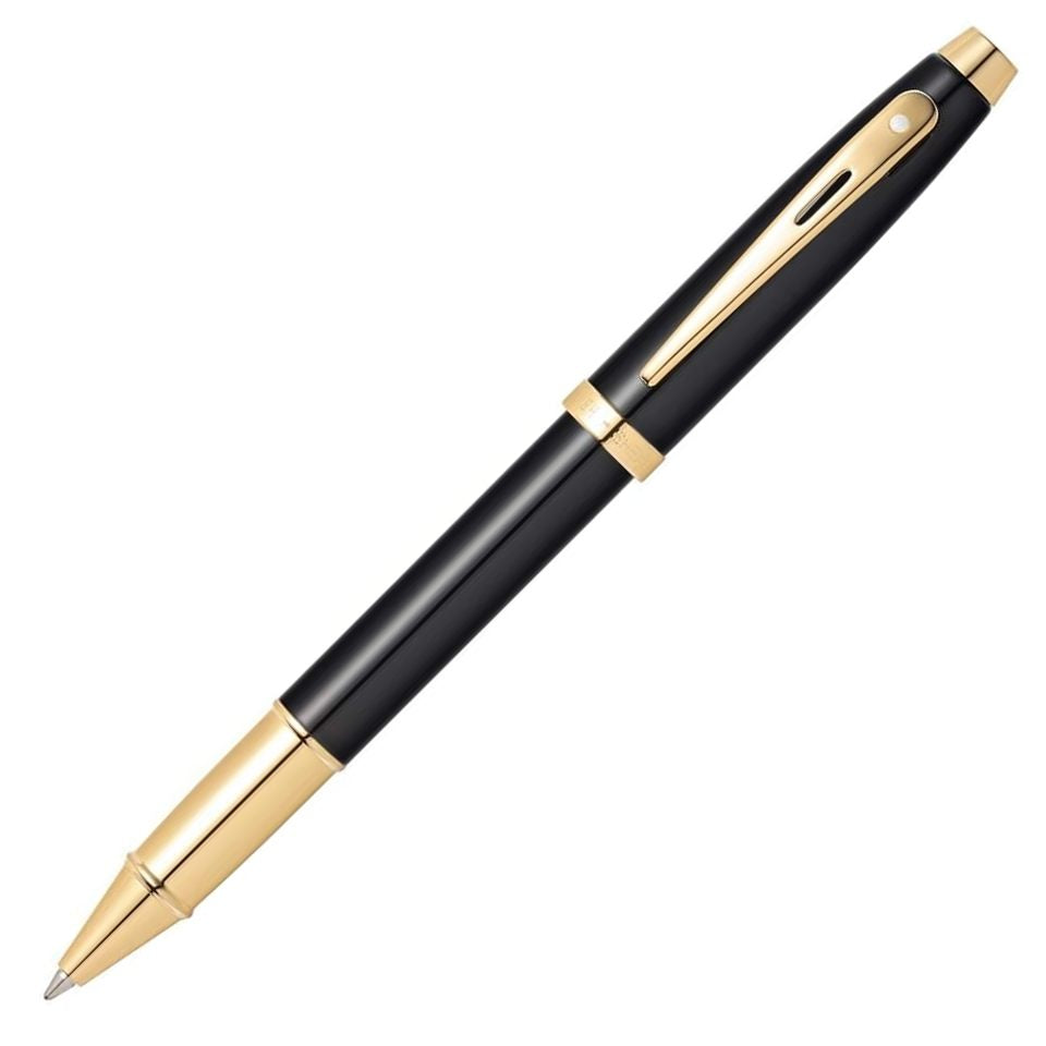 Sheaffer 100 Rollerball Pen, Black & Gold, No Box