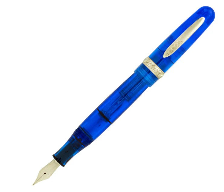 Stipula Etruria Limited Edition Rainbow Fountain Pen, Clear Blue