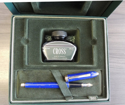 Cross Townsend Lapis Lazuli Fountain Pen, 18K Medium Nib