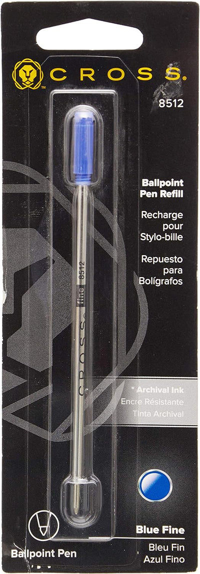 Cross Ballpoint Pen Refills, Blue Fine, #8512