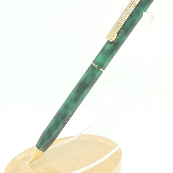 Sheaffer Targa Mechanical Pencil, Green Marble & Gold, USA Made, No Box