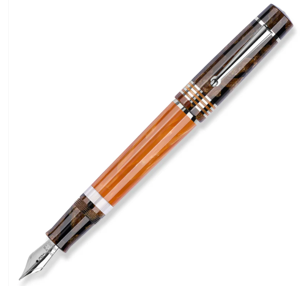 Delta Sforza Limited Edition Fountain Pen, Palladium Plated Trim