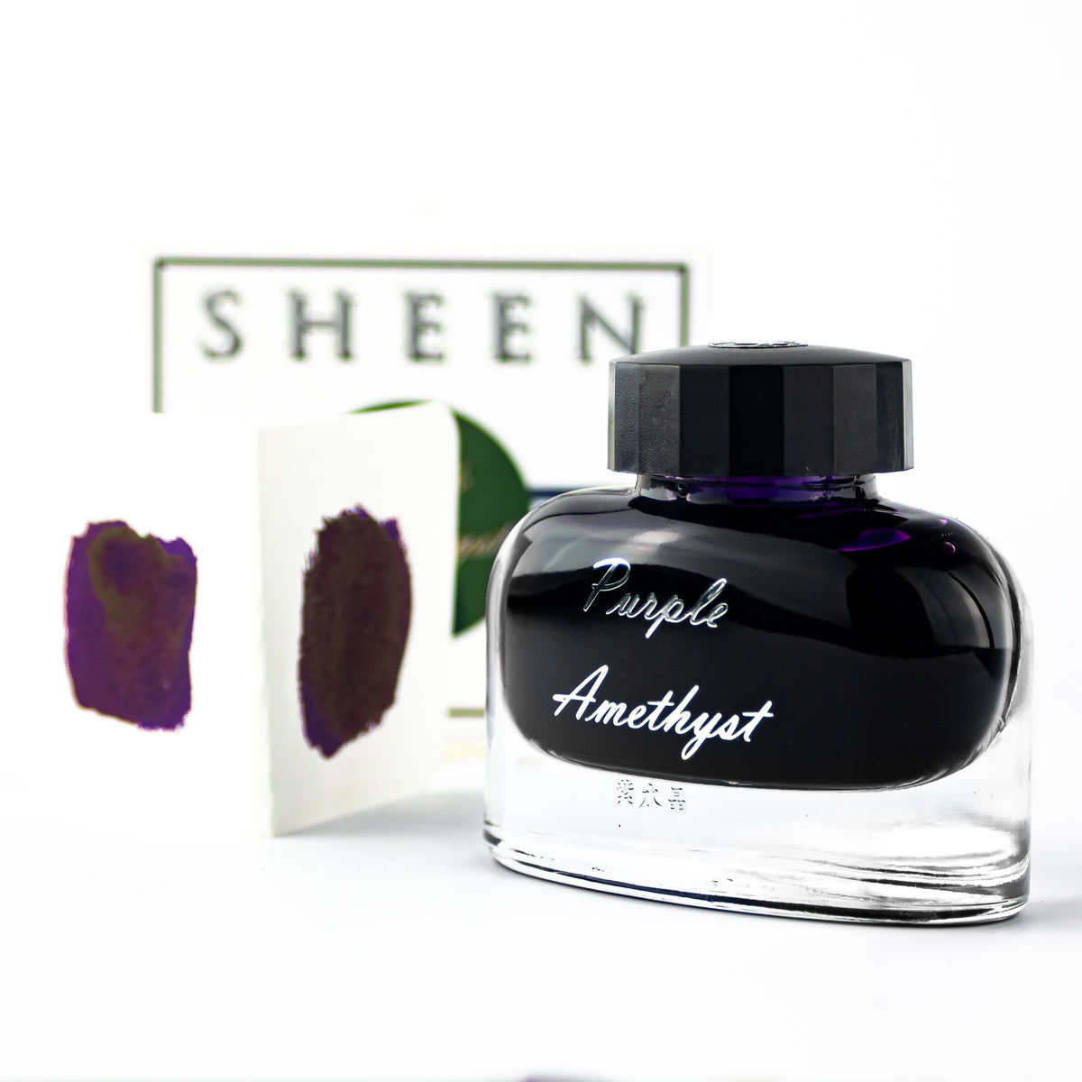 Ostrich Sheening Fountain Pen Ink Bottle, 30ml, Purple Amethyst