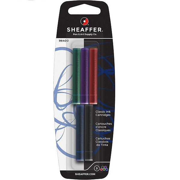 Sheaffer Skrip Classic Fountain Pen Ink Cartridges, Assorted