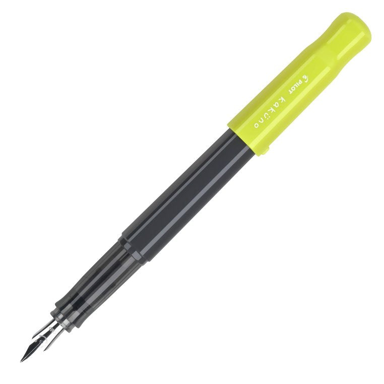 Pilot Kakuno Fountain Pen, Grey & Lime Green