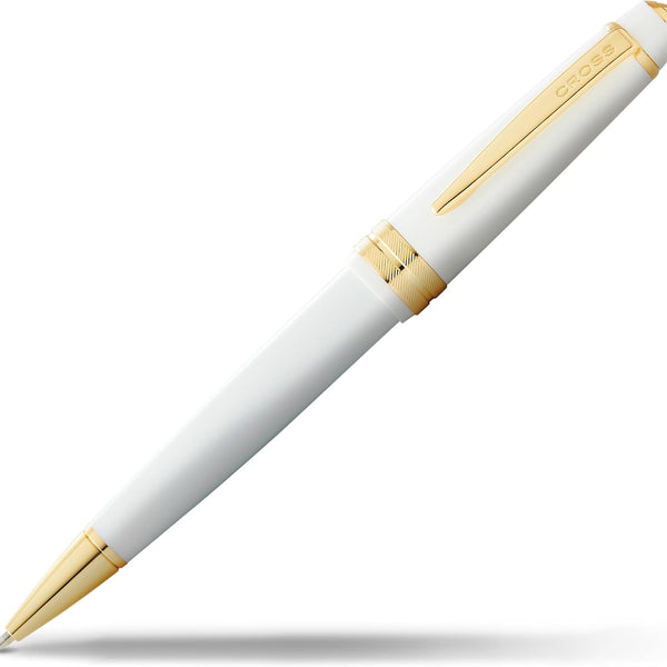 Cross Bailey Light Ballpoint Pen, Polished White & Gold
