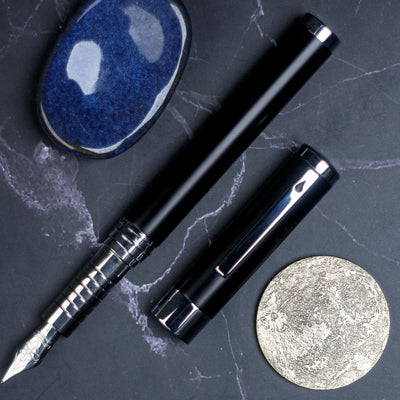 Diplomat Nexus Fountain Pen, Black & Chrome