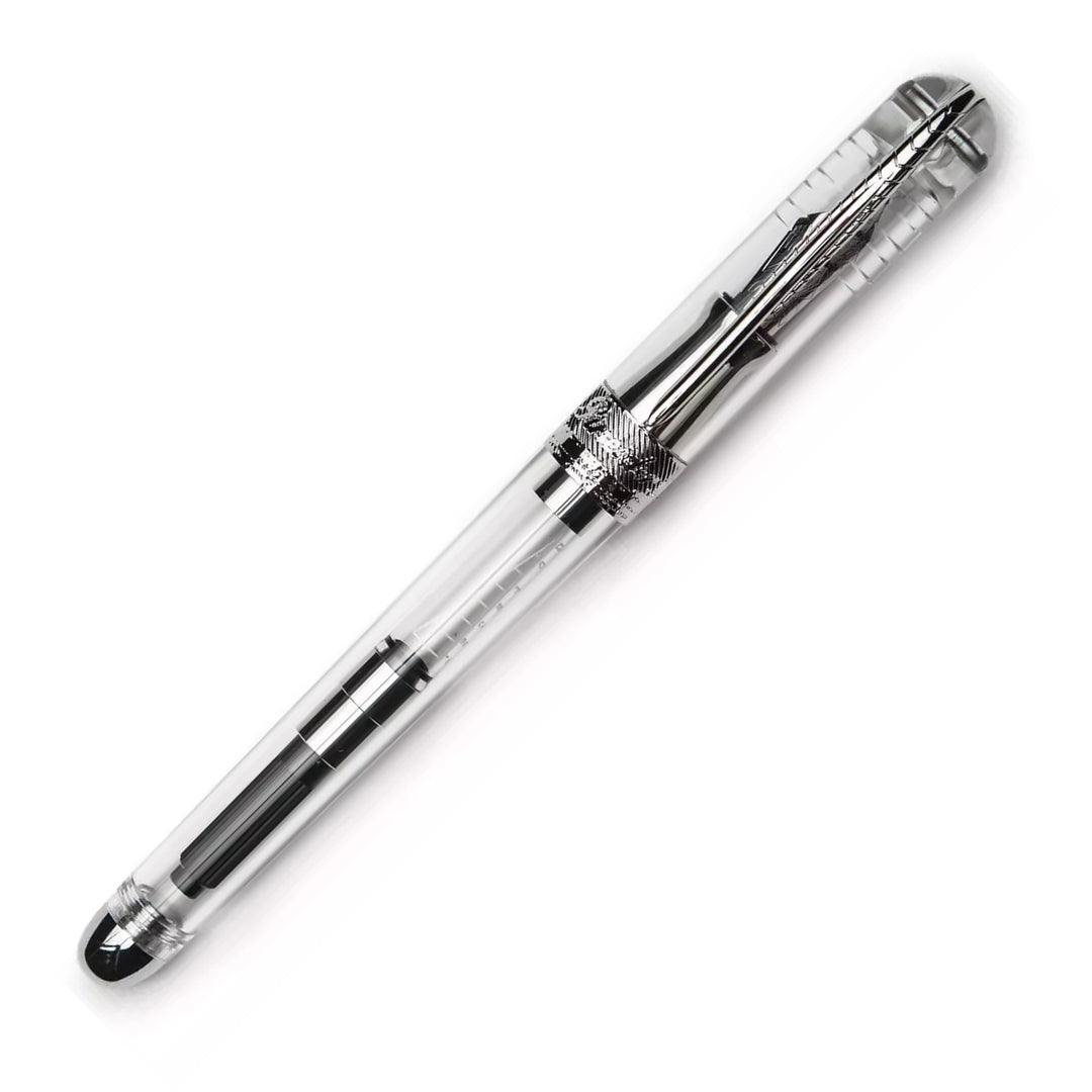 Pineider Avatar Ultra Resin Demo Fountain Pen, Clear