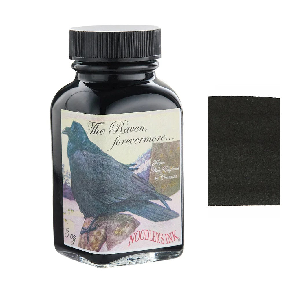 Noodlers Fountain Pen Ink Bottle - Raven Black