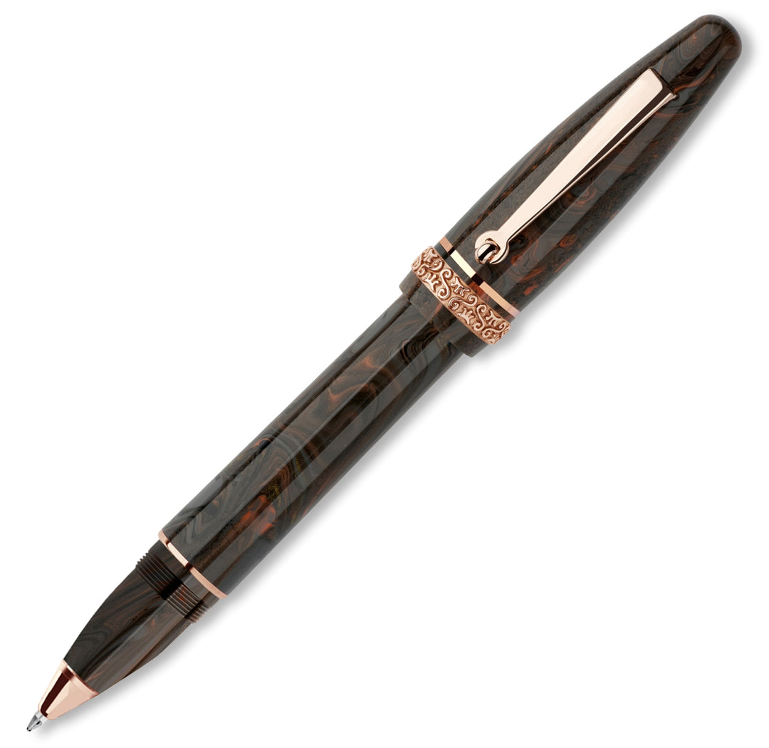 Maiora Ultra Ogiva Golden Age Rollerball Pen, Earth & Rose Gold