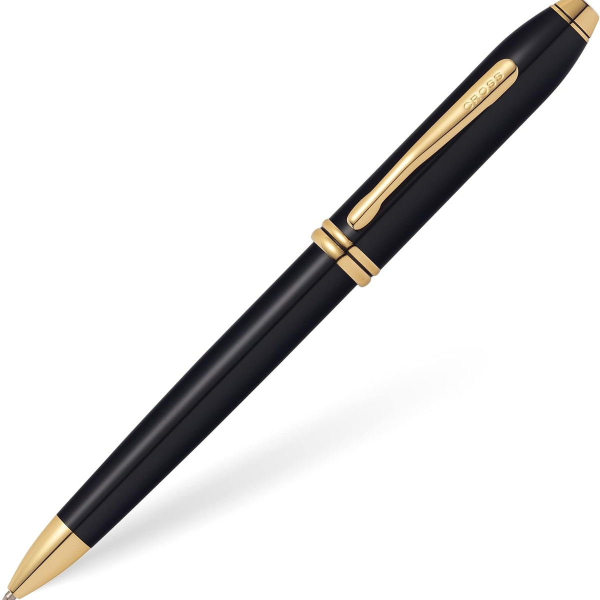 Cross Townsend Ballpoint Pen, Black Lacquer & Gold