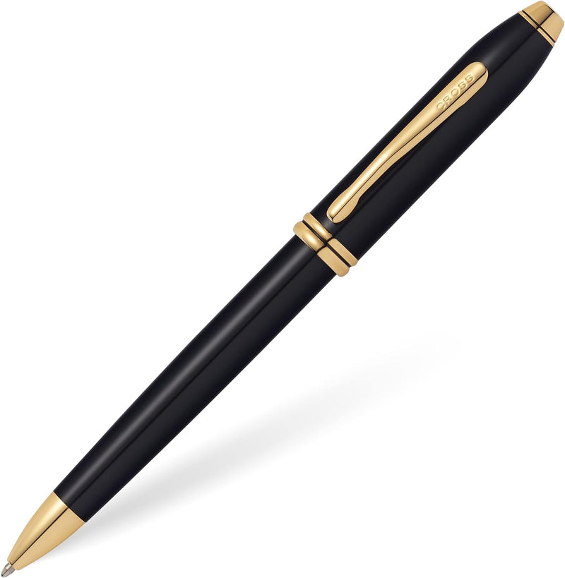 Cross Townsend Ballpoint Pen, Black Lacquer & Gold