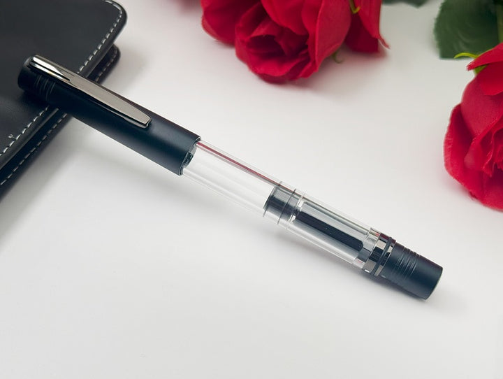 Monteverde MP1 Piston Filler Fountain Pen, Black