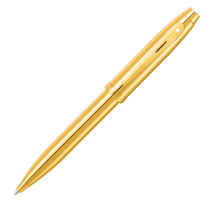 Sheaffer 100 Ballpoint Pen, Gold Plated w/ Gold PVD Trim