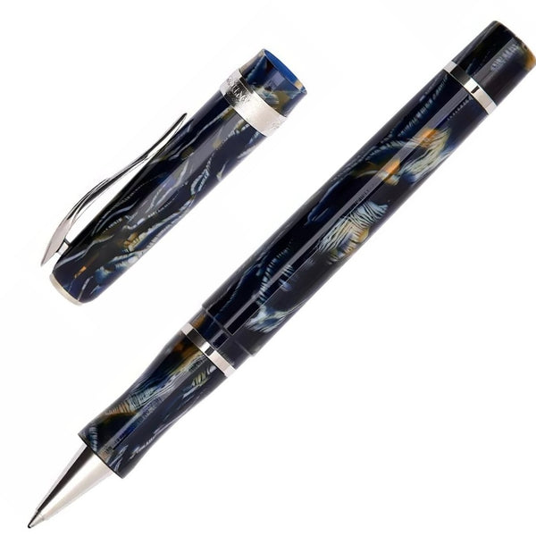 Pineider Limited Edition Ancient Materials Wild Blue Rollerball Pen