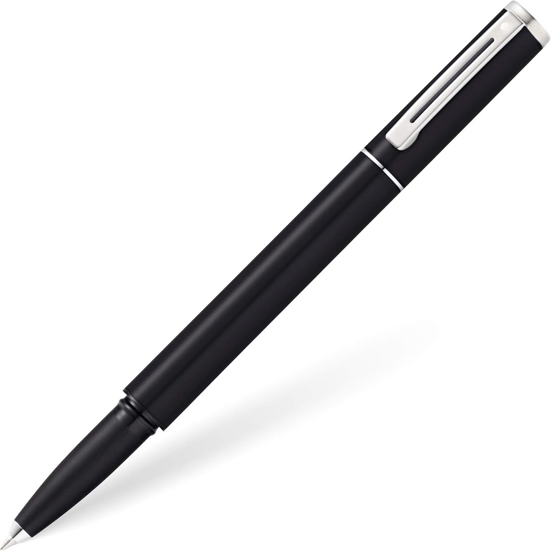 Sheaffer Pop Black Rollerball Pen Chrome Trim