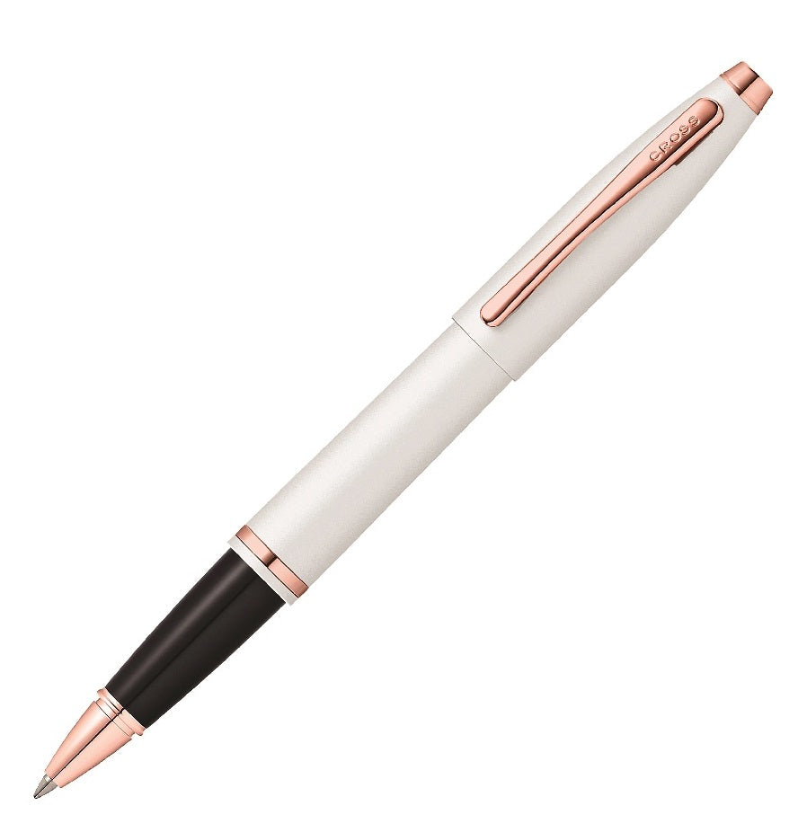 Cross Calais Rollerball Pen, White & Rose Gold