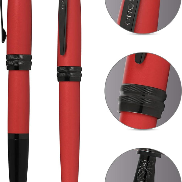 Cross Bailey Fountain Pen, Matte Red & Black