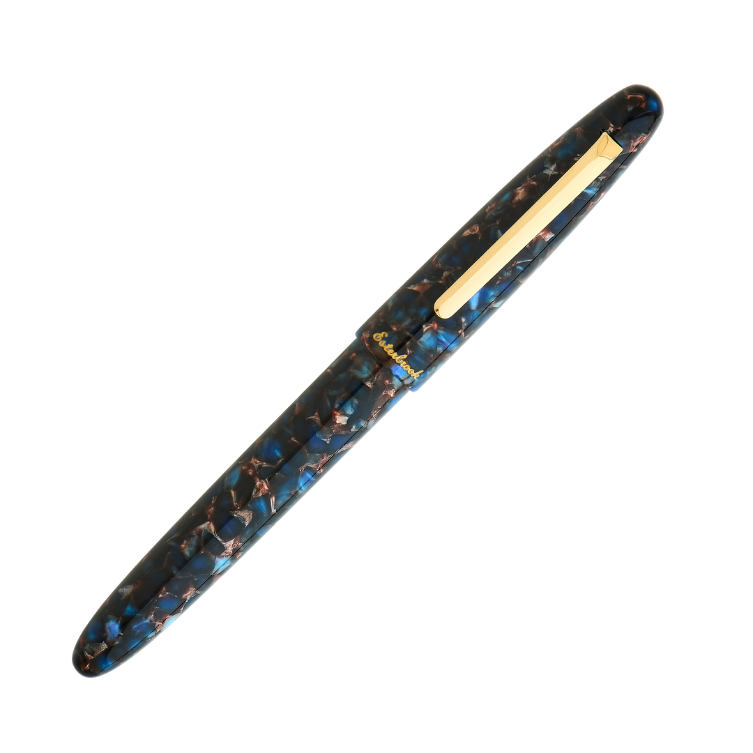 Esterbrook Estie Standard Fountain Pen, Nouveau Blue, Gold Trim