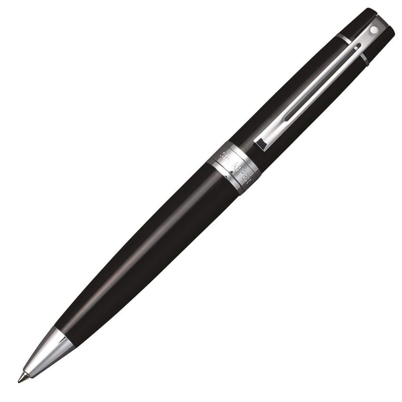 Sheaffer 300 Ballpoint Pen, Black & Chrome, No Box