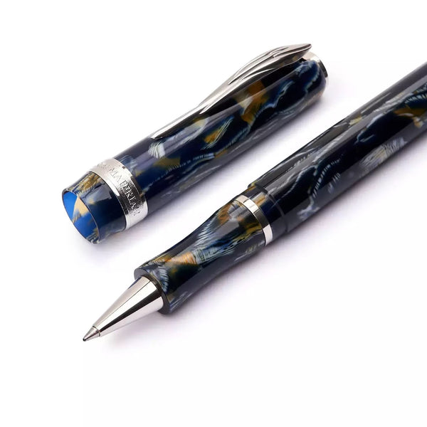 Pineider Limited Edition Ancient Materials Wild Blue Rollerball Pen