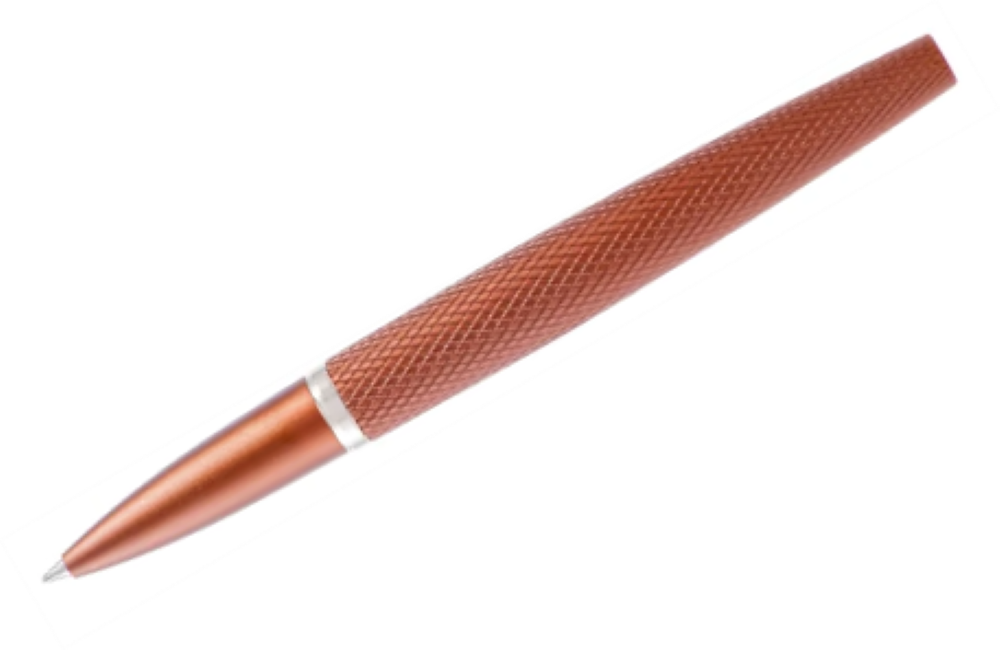 Diplomat Viper Guilloche Rollerball Pen, Brown