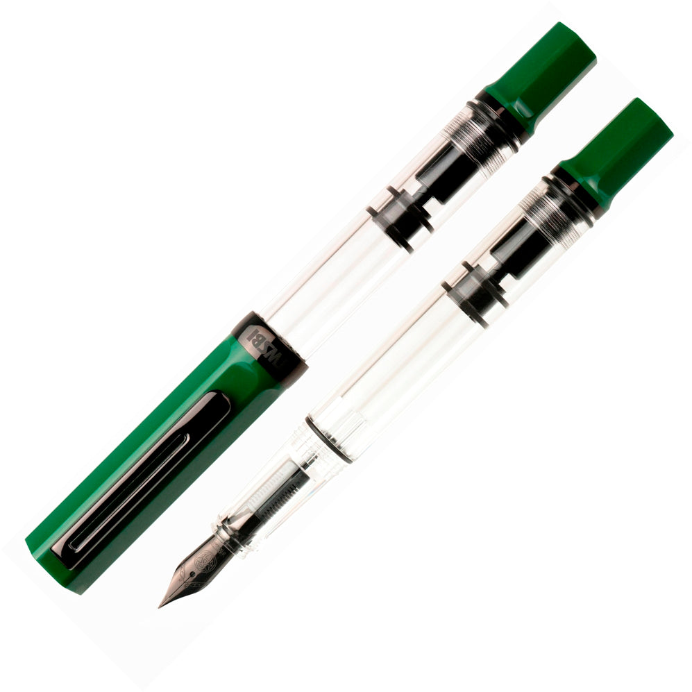 TWSBI ECO Fountain Pen, Irish Green w/ Onyx Trim