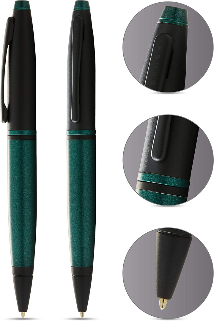 Cross Calais Ballpoint Pen, Matte Green & Black