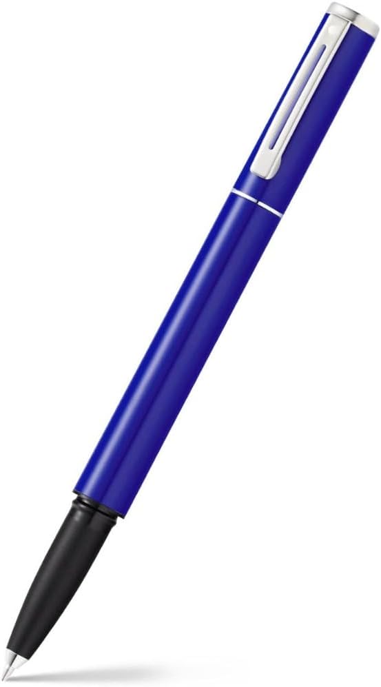 Sheaffer Pop Blue Rollerball Pen Chrome Trim