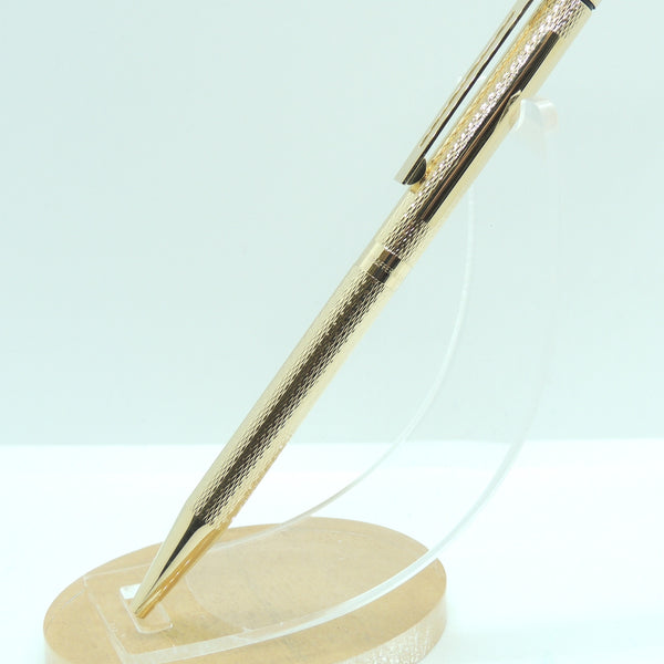 Sheaffer Targa Ballpoint Pen, Barleycorn Gold Plate, USA Made, No Box
