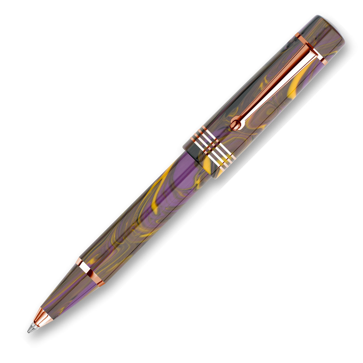 Delta Neo Gallery Ballpoint Pen, Iris & Gold