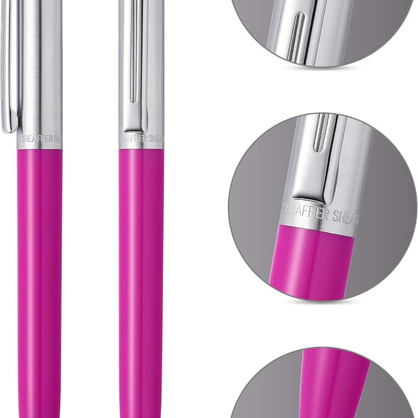 Sheaffer Sentinel Ballpoint Pen, Fuchsia & Chrome, No Box