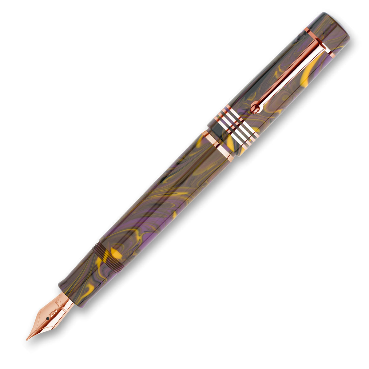 Delta Neo Gallery Fountain Pen, Iris & Gold