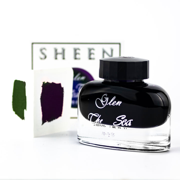 Ostrich Sheening Fountain Pen Ink Bottle, 30ml, Glen The Sea