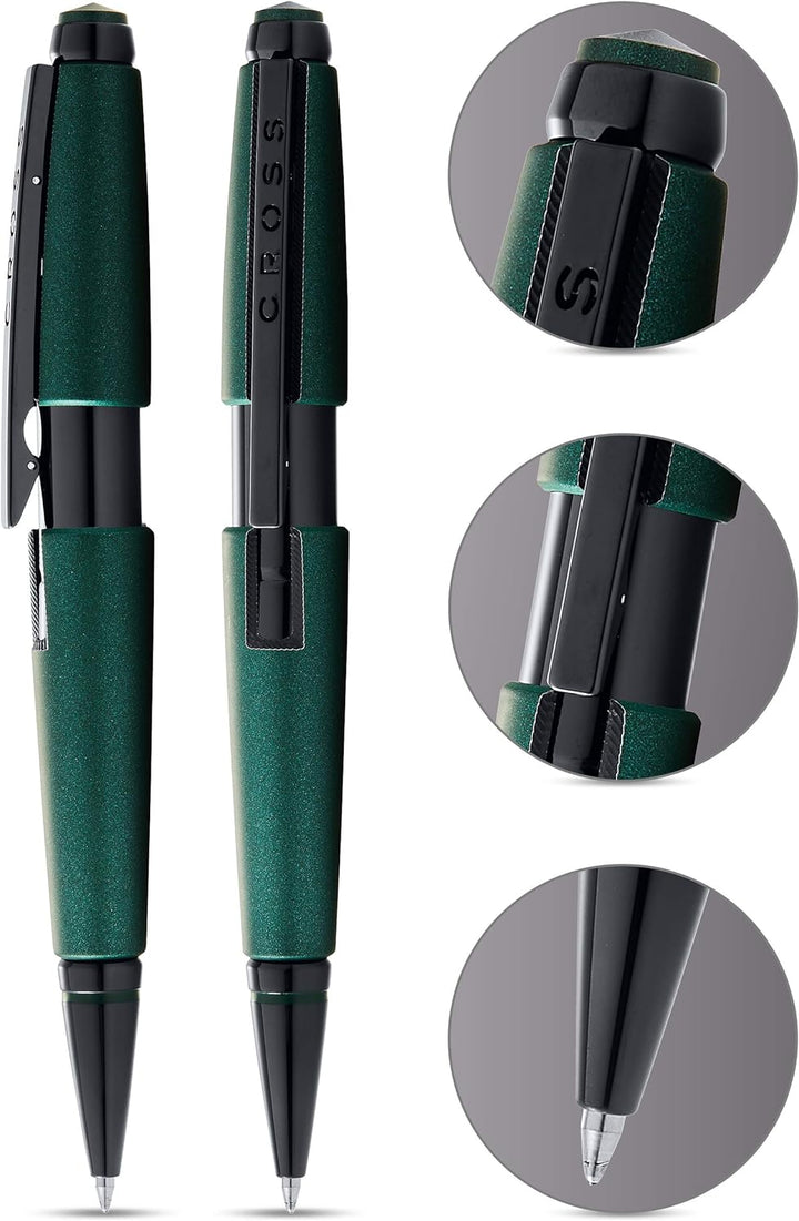 Cross Edge Rollerball Pen, Matte Green