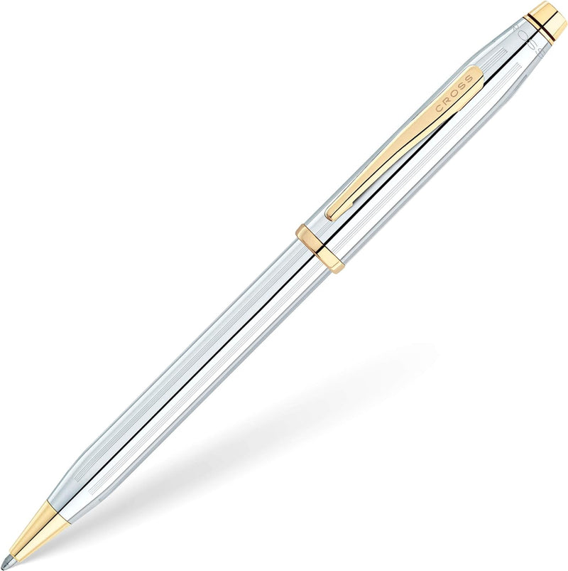 Cross Century II Ballpoint Pen, Medalist Chrome & Gold