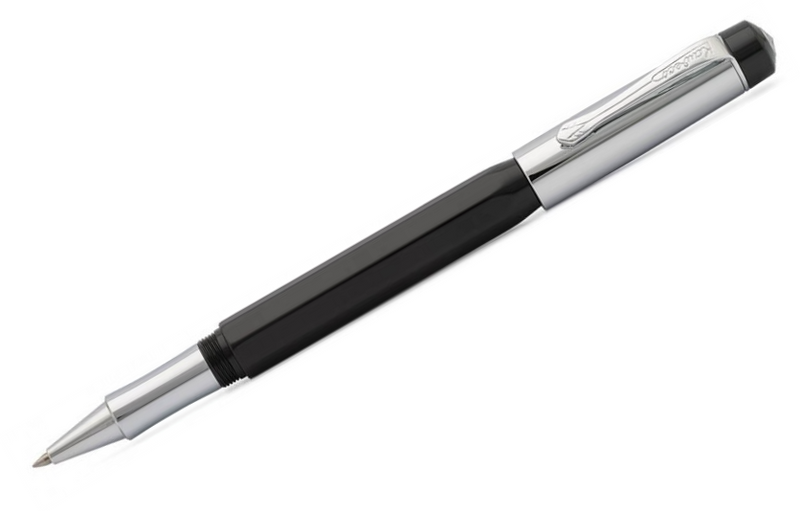 Kaweco Elite Rollerball Pen, Black & Chrome